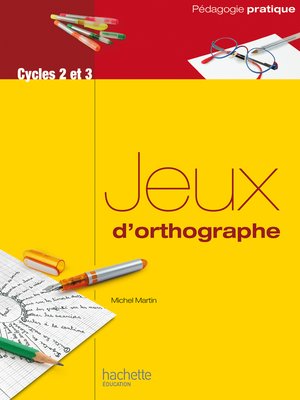 cover image of Jeux d'orthographe--Ebook epub